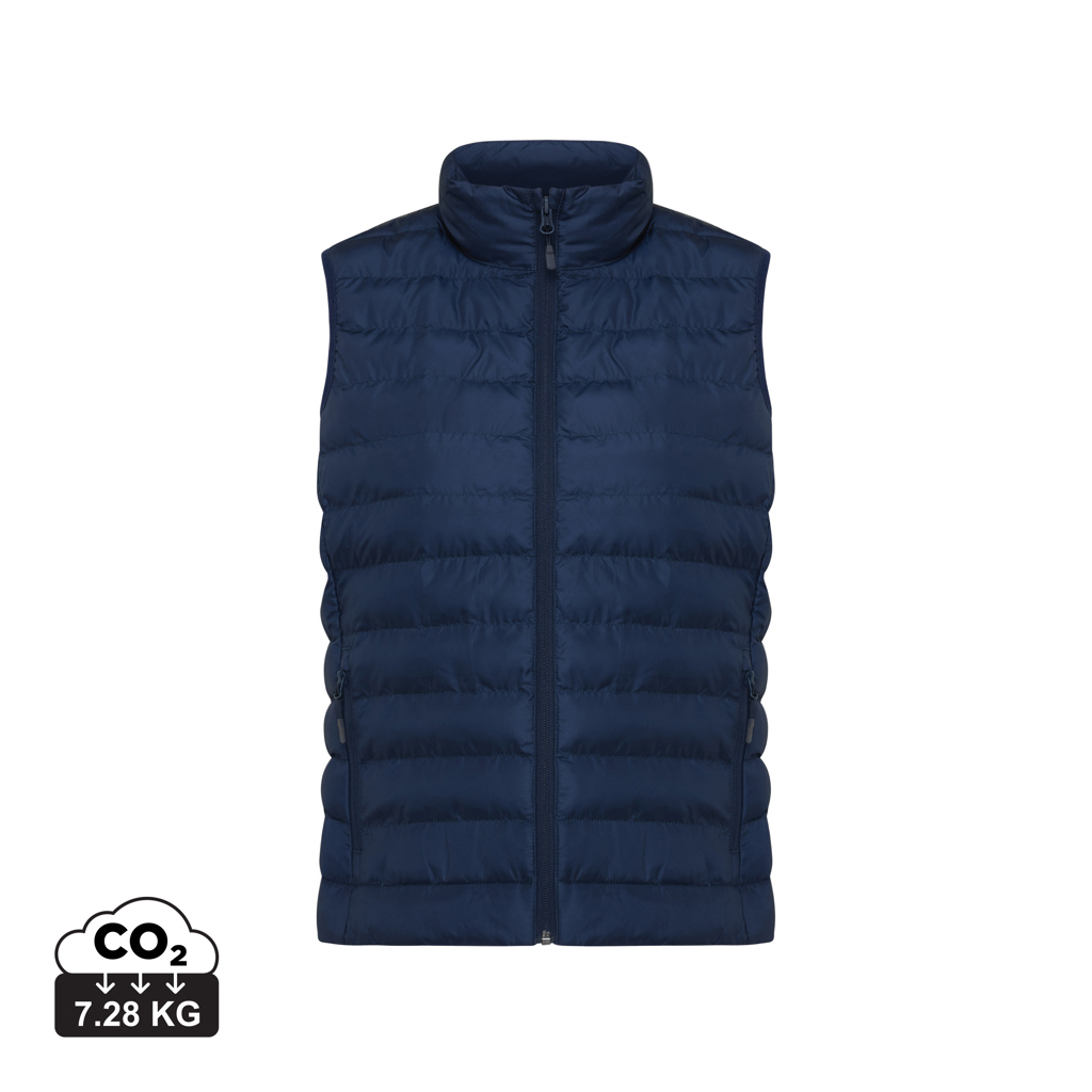 Doudoune personnalisée sans manches Femme Meru Iqoniq Bleu marine